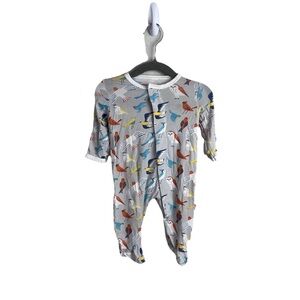 Magnetic Me Early Bird Bamboo Pajamas Newborn Owl Print Footie Baby Boys Girls